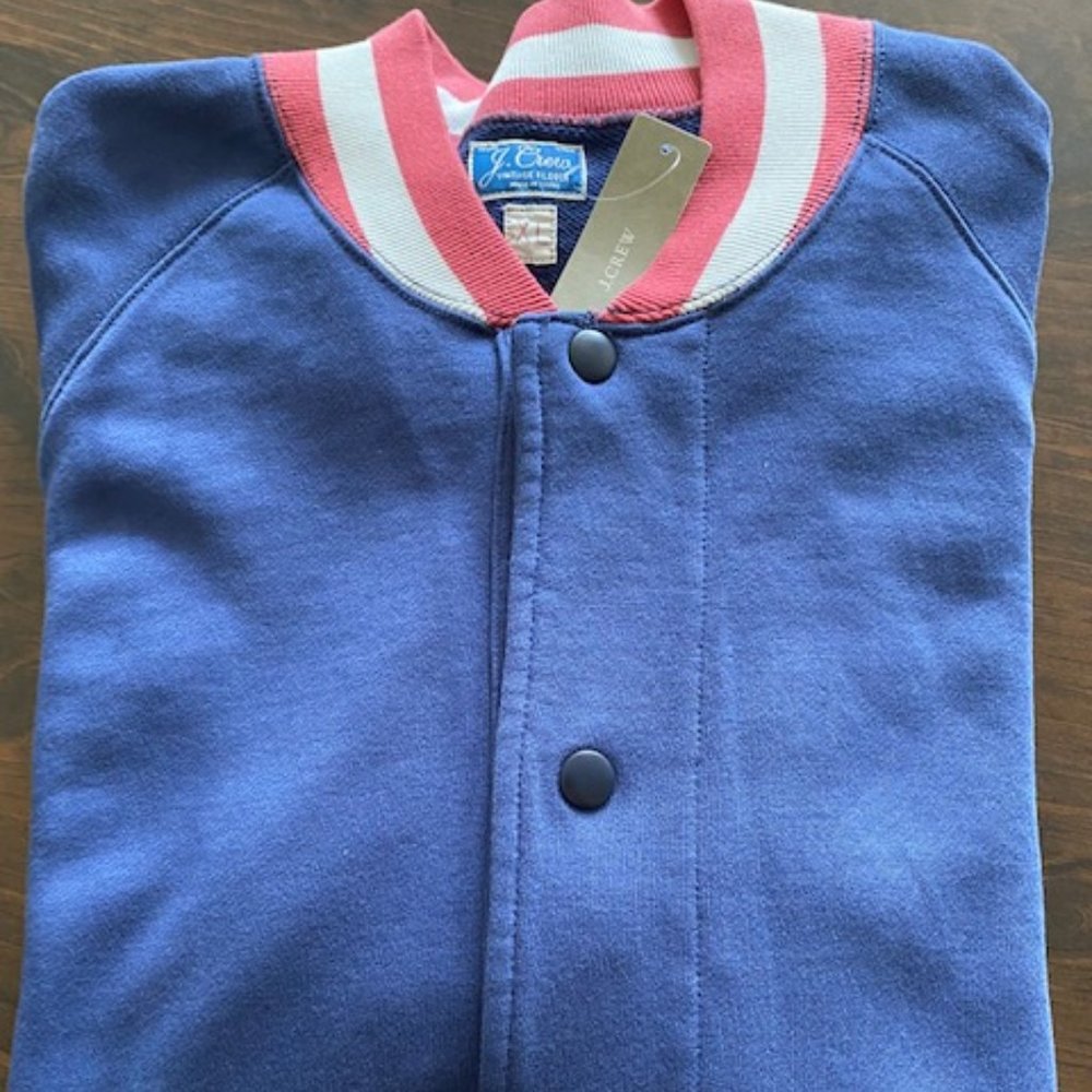 J Crew Vintage Fleece Bomber